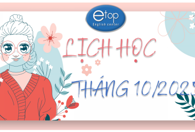 LỊCH HỌC THÁNG 10/2025